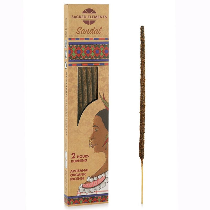 Hem Sacred Elements- Organic Artisanal Αρωματικά Στικ Σανταλόξυλο Sandal 35 g Χρόνος καύσης ανά Στικ ~ 2 ώρες