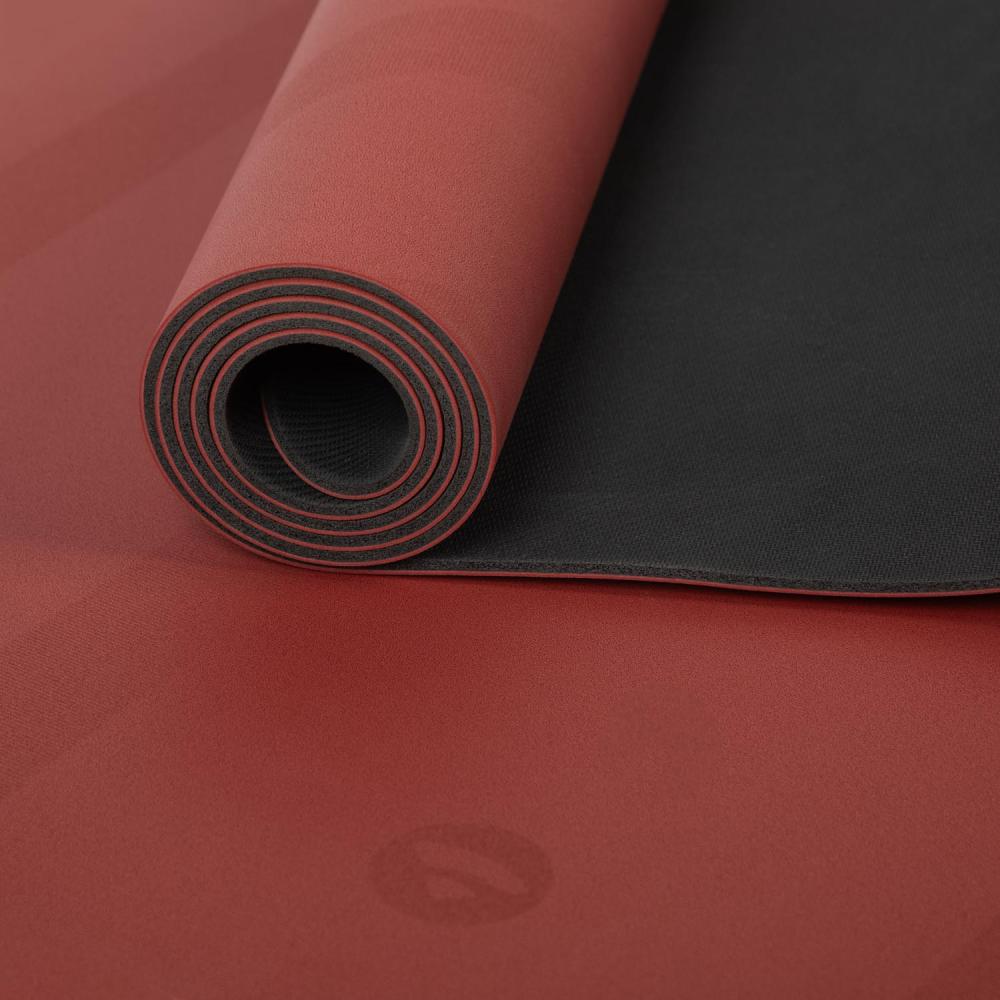 Bodhi - Στρώμα Yoga από φυσικό καουτσούκ & PU με Rising Sun - red earth  185 x 66 cm  4 mm  2,5 kg - mykarma.gr