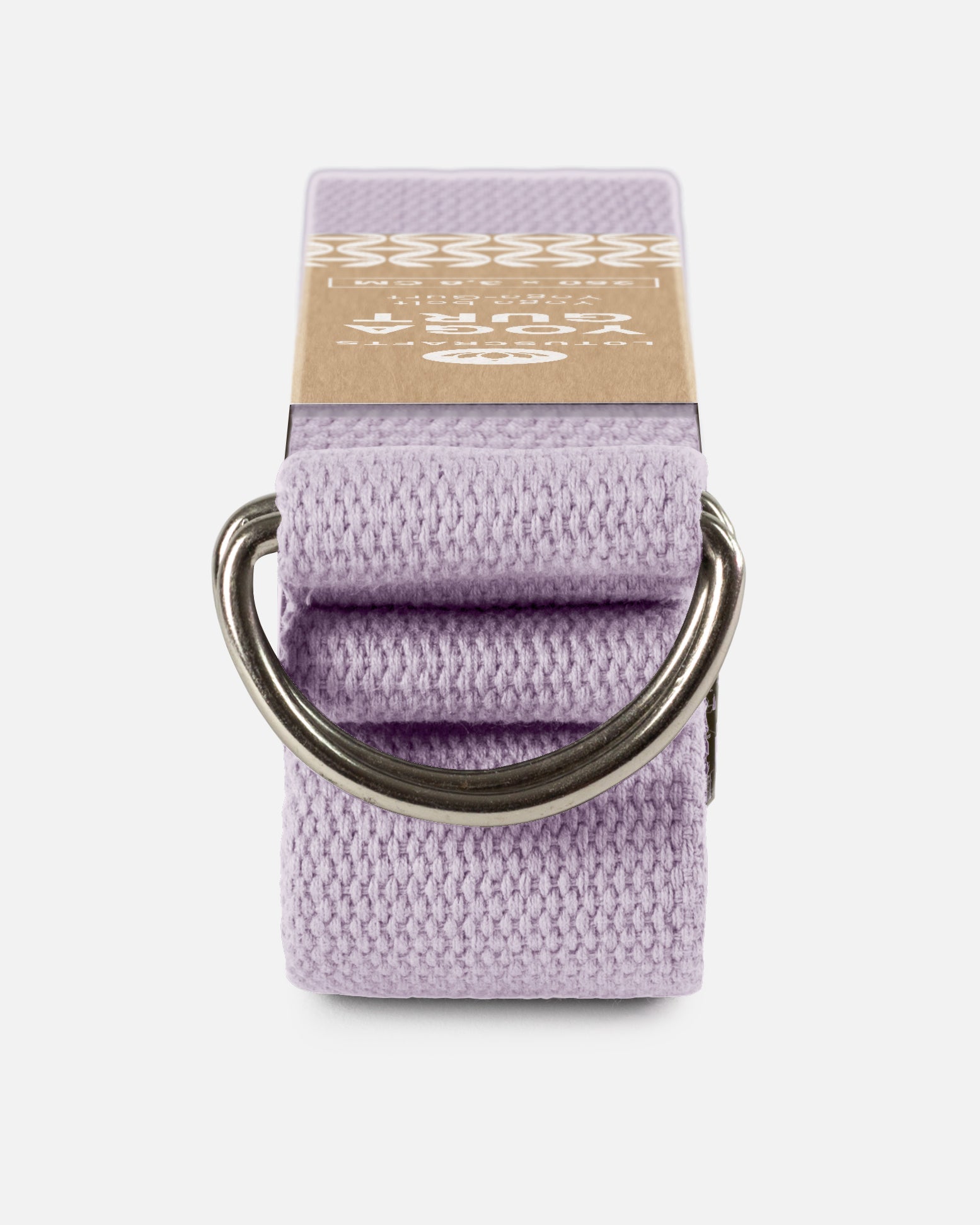 Lotuscrafts Ιμάντας γιόγκα D-Ring - lavender fog - BIO βαμβάκι 250x3,8 εκ - mykarma.gr