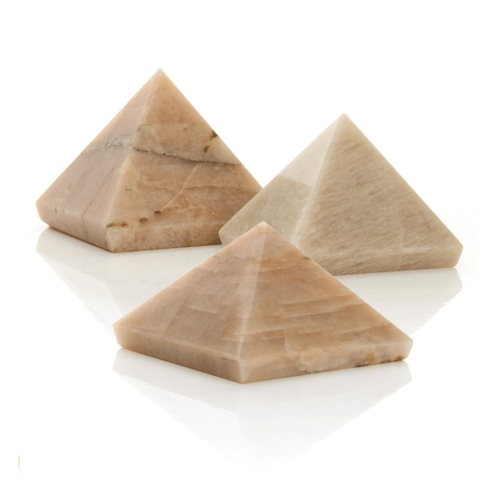 Πυραμίδα από Φεγγαρόπετρα Κρέμα (Cream Moonstone) - mykarma.gr