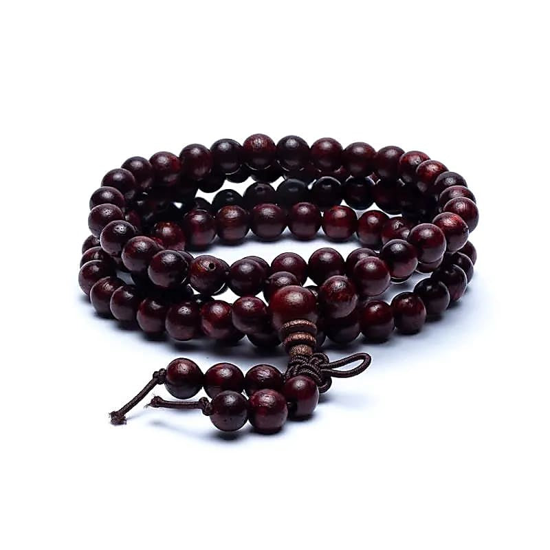 Mala Violetwood με 108 χάντρες ελαστικό Διαστάσεις: 0,6 cm - mykarma.gr