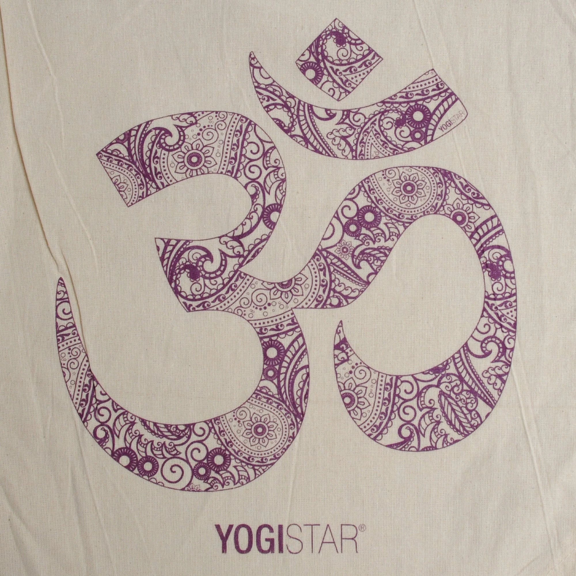 Yogistar Τσάντα πλάτης - τσάντα για γυμναστήριο OM - 100% Βαμβάκι Διαστάσεις: 38 x 45 cm