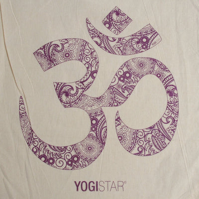 Yogistar Τσάντα πλάτης - τσάντα για γυμναστήριο OM - 100% Βαμβάκι Διαστάσεις: 38 x 45 cm - mykarma.gr