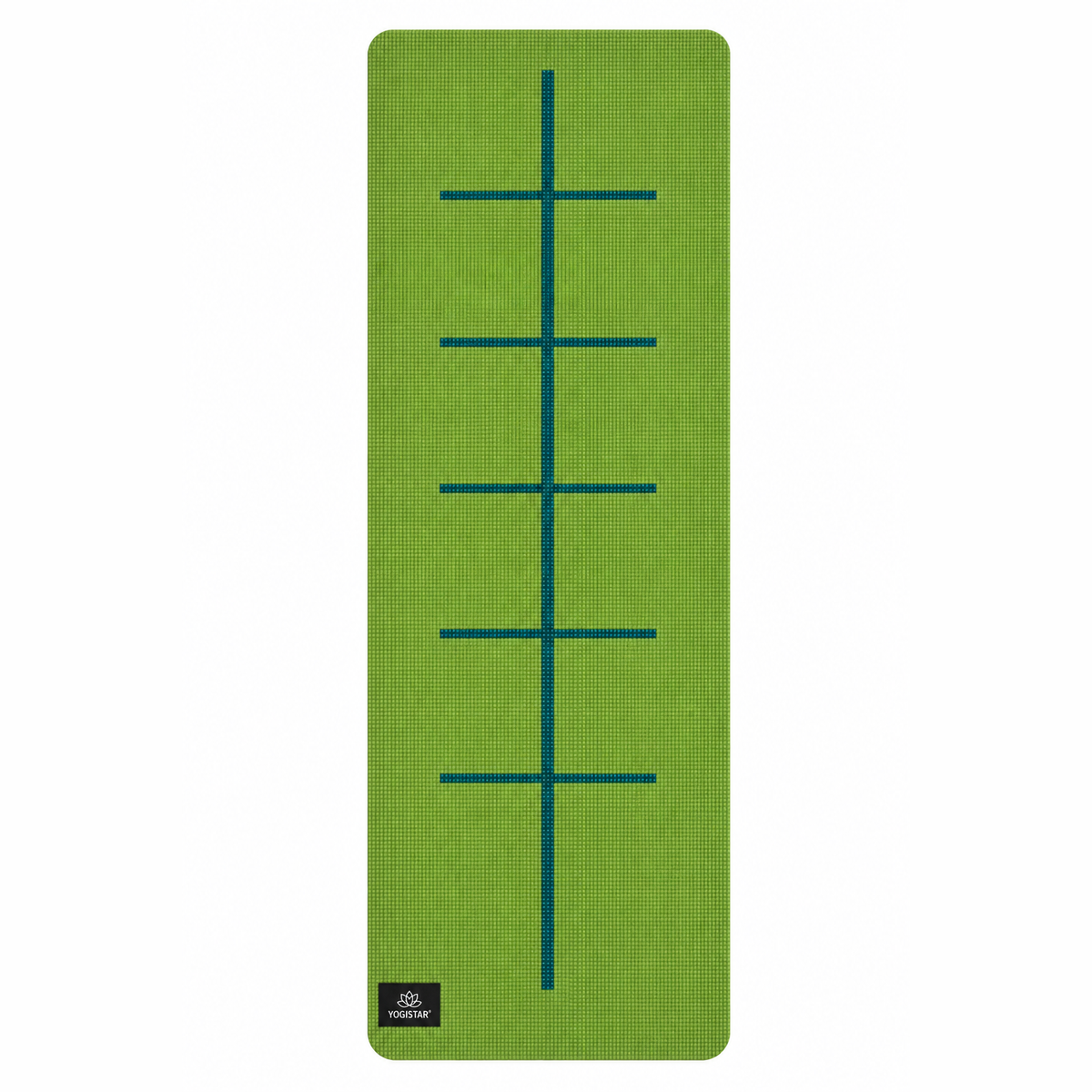 Yogistar - Yoga mat 'Plus - alignment'/Kiwi - Αντιολισθητικό στρώμα με ευθυγραμμίσεις για Yoga & Pilates Διαστάσεις: 195 cm x 61 cm x 5 mm Βάρος 1,2 kg - mykarma.gr