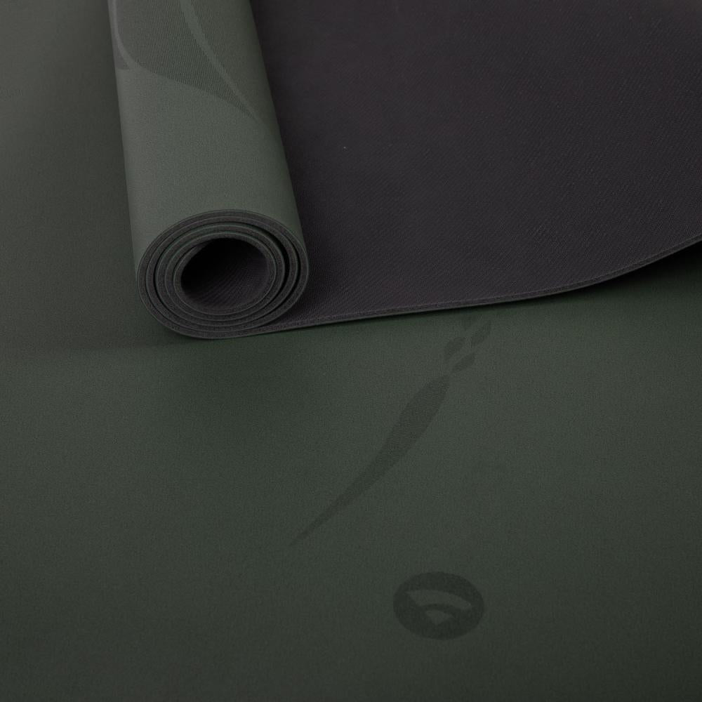 Bodhi - Στρώμα Yoga από φυσικό καουτσούκ & PU με Bodhi Leaves - forest green  185 x 66 cm  4 mm  2,5 kg - mykarma.gr