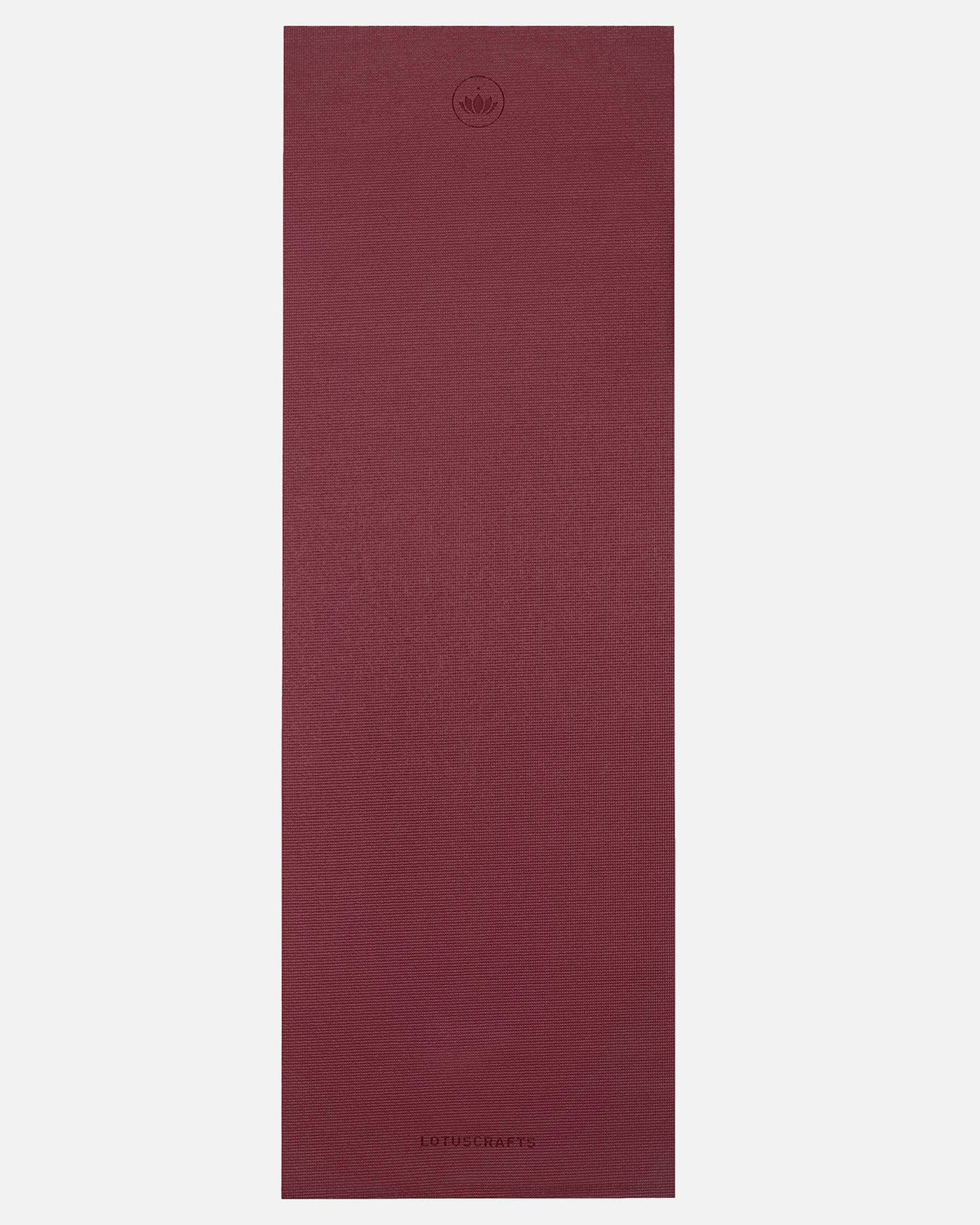 Lotuscrafts YOGA MAT MUDRA STUDIO- Dark Cranberry Διάσταση: 183 x 61 εκ Πάχος: 0,5 cm Βάρος: 1,2 kg