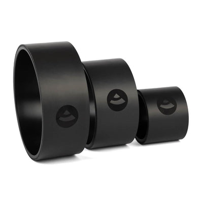 Bodhi - Set με 3 Yoga Wheel Samsara PU Rubber Black-Τροχοί Γιόγκα Block σε 3 μεγέθη 15 x 33 cm,25 x 13 cm,33 x 13 cm - mykarma.gr