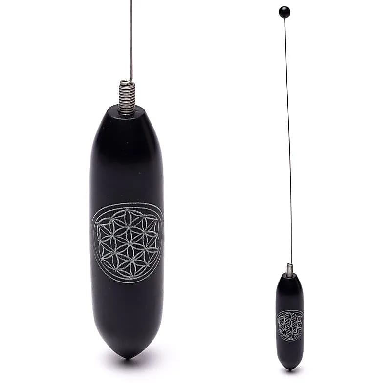 Bio-tensor «Flower of Life» - με κεραία ελατηρίου - σαπουνόπετρα Διαστάσεις: 29 cm - mykarma.gr