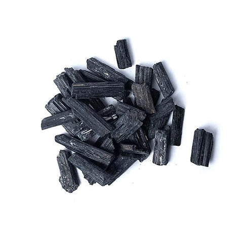 Φυσικό ορυκτό πέτρωμα - Μαύρη Τουρμαλίνη (Black Tourmaline)  A ποιότητας ακατέργαστες πέτρες ±3-4 cm Βάρος ± 250γρ