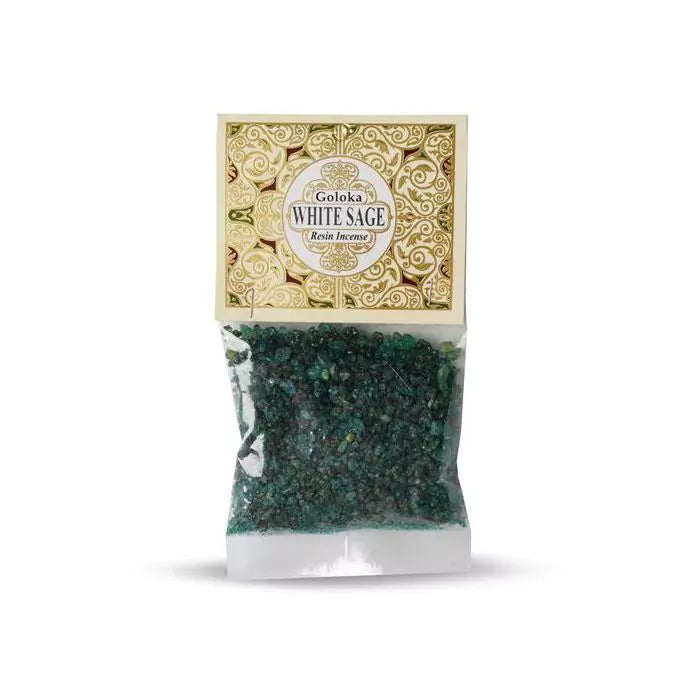 Goloka Resin Ρητίνη θυμίαμα - Λευκό Φασκόμηλο (White Sage) Βάρος: 30 g