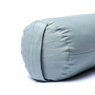 Στρογγυλό μαξιλάρι Bolster - Lotus Sage Green - Οργανικό βαμβάκι με γέμιση φαγόπυρο Διαστάσεις: 60 × 16 εκ  2300 γρ