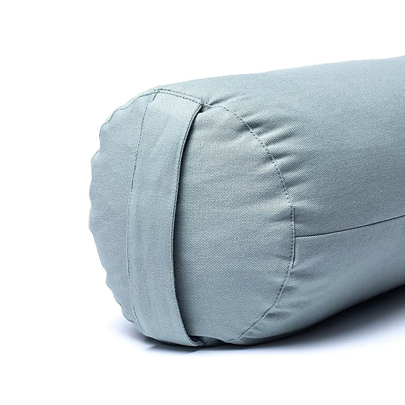 Στρογγυλό μαξιλάρι Bolster - Lotus Sage Green - Οργανικό βαμβάκι με γέμιση φαγόπυρο Διαστάσεις: 60 × 16 εκ  2300 γρ