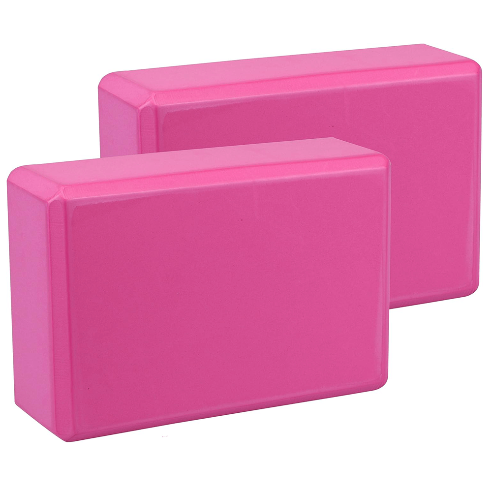 Set 2 Basic Yoga Block - τουβλάκι γιόγκα - Σκούρο Ροζ Διαστάσεις: 23 x 15 x 7.5 cm Βάρος: 135 g, 2 τεμάχια (Copy) - mykarma.gr