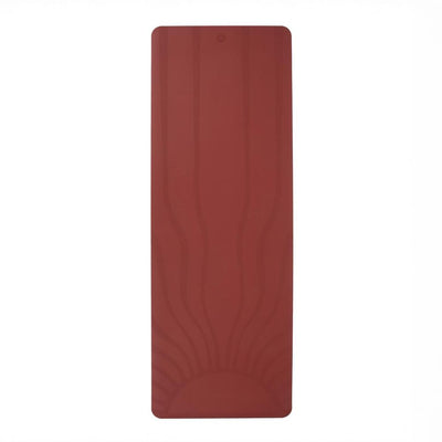 Bodhi - Στρώμα Yoga από φυσικό καουτσούκ & PU με Rising Sun - red earth  185 x 66 cm  4 mm  2,5 kg - mykarma.gr