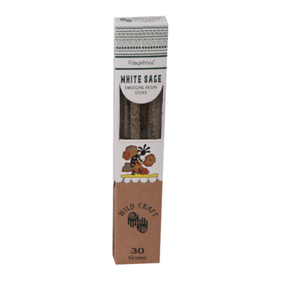 Αρωματικά Στικ Λευκό Φασκόμηλο – Golden White Sage Smudging Resin Stick (Ρητινώδες Στικ Καύσης) 30g - mykarma.gr