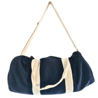 Τσάντα γυμναστικής - 100% βαμβάκι - navy blue Διαστάσεις: 45x30x23 (cm) - mykarma.gr