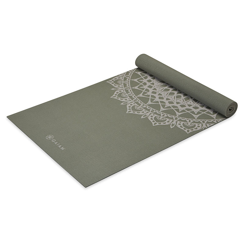 Gaiam  Στρώμα Yoga Olive Marrakesh Διαστάσεις: Μήκος: 173 εκ Πλάτος: 61 εκ Πάχος: 5 mm - mykarma.gr