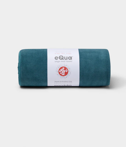 Manduka Πετσέτα Στρώματος  eQua® Yoga Towel - Sage Solid   183 x 67 cm  400 g - mykarma.gr