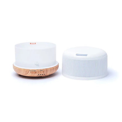 Ultrasonic aroma diffuser “Round”- διαχυτής αρώματος για Αιθέριο έλαιο-με καλώδιο ρεύματος & Led Περιεκτικότητα: 300 ml Μέγεθος: 10x13.2x13.2 cm - mykarma.gr