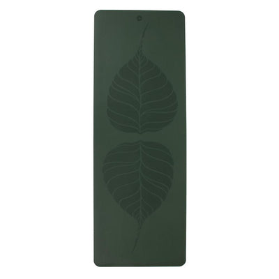 Bodhi - Στρώμα Yoga από φυσικό καουτσούκ & PU με Bodhi Leaves - forest green  185 x 66 cm  4 mm  2,5 kg - mykarma.gr