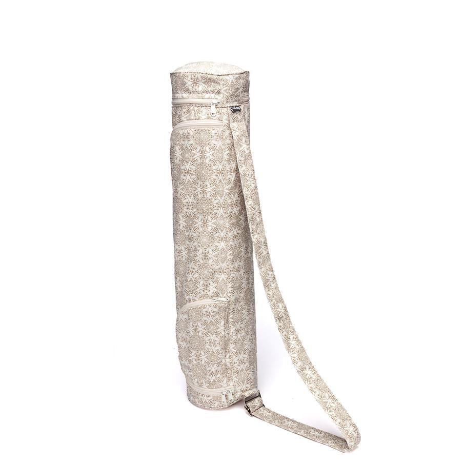 Bodhi Yoga Asana Mat Bag Maharaja - Τσάντα Μεταφοράς για στρώμα “Madurai” - βαμβάκι - ecru Διαστάσεις 60 cm - mykarma.gr