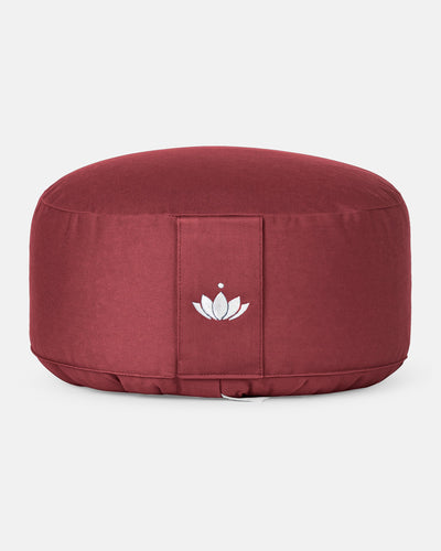 Lotuscrafts Μαξιλάρι διαλογισμού Lotus - Bordeaux Διαστάσεις: 31 × 15 εκ  1,6 κιλά - mykarma.gr