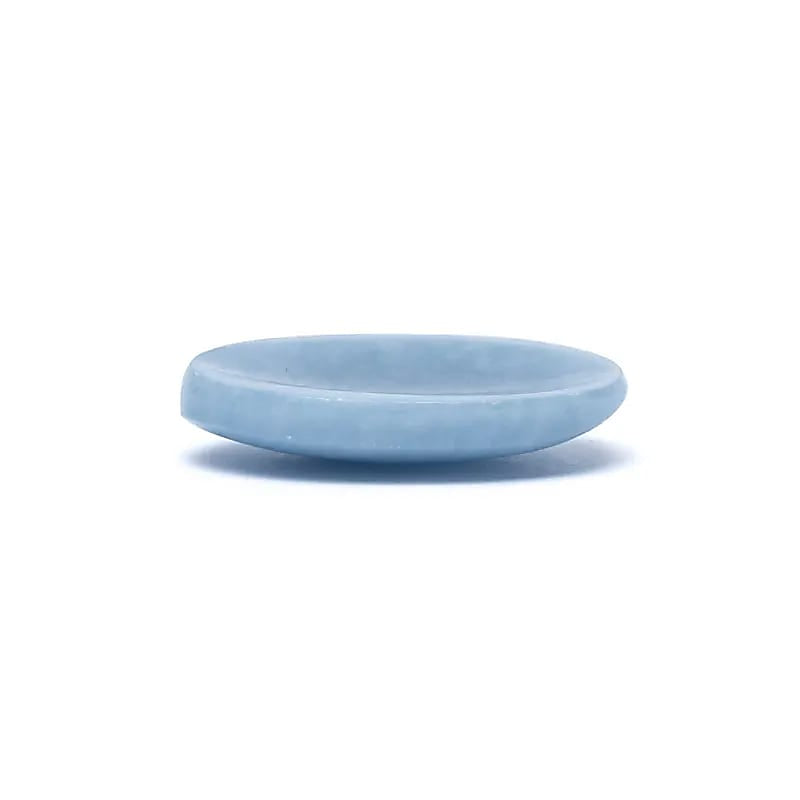 Πέτρα Ανησυχίας (Worry stone) - Αγγελίτης - Angelite Διαστάσεις: ±2.5x4.5 εκ - mykarma.gr