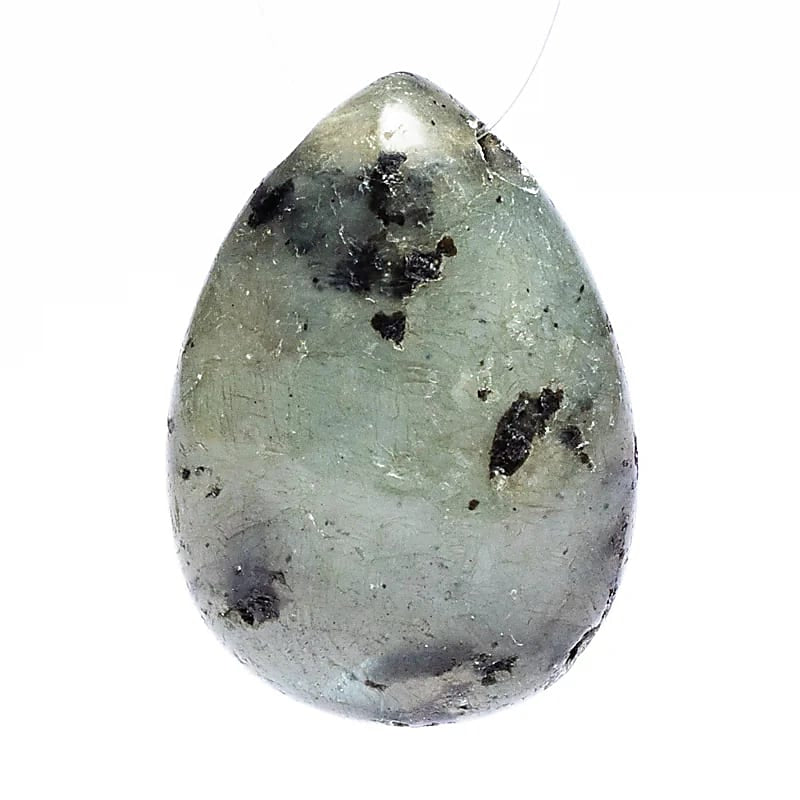 Λαμπραδορίτης (Labradorite) - Α-ποιότητας μενταγιόν (Δεν περιλαμβάνεται κορδόνι) Διαστάσεις: 2,5-3,5 cm - mykarma.gr