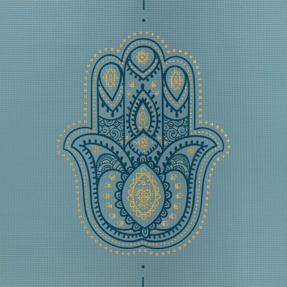 Bodhi Στρώμα γιόγκα Leela με γραμμή “Hamsa” - light blue  183 x 60 cm, 4.5 mm  Βάρος: 1,4 kg - mykarma.gr