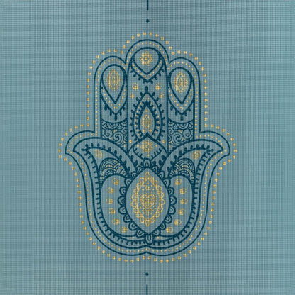 Bodhi Στρώμα γιόγκα Leela με γραμμή “Hamsa” - light blue  183 x 60 cm, 4.5 mm  Βάρος: 1,4 kg - mykarma.gr