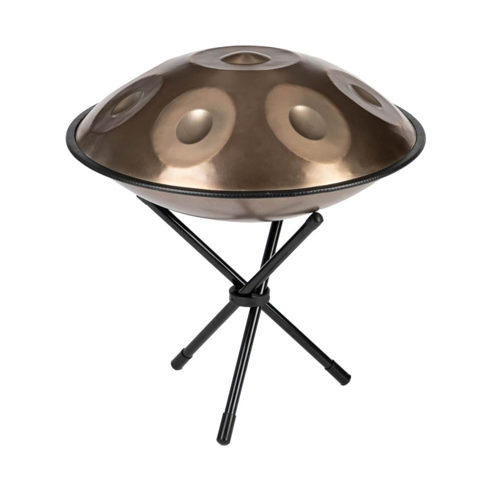 Handpan Musical Instrument - Κρουστό μουσικό όργανο από ανοξείδωτο ατσάλι με Βάση & θήκη Μεταφοράς 440 Hz 9 tones D minor Διάμετρος: 56 cm - mykarma.gr