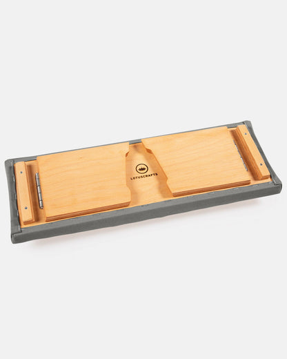 Lotuscrafts Ξύλινος Πάγκος Διαλογισμού “Dharma” (Meditation Bench) με αναδιπλούμενα πόδια - Anthracite Βάρος: 2,2 kg Διαστάσεις: 46 × 19,5 cm - mykarma.gr