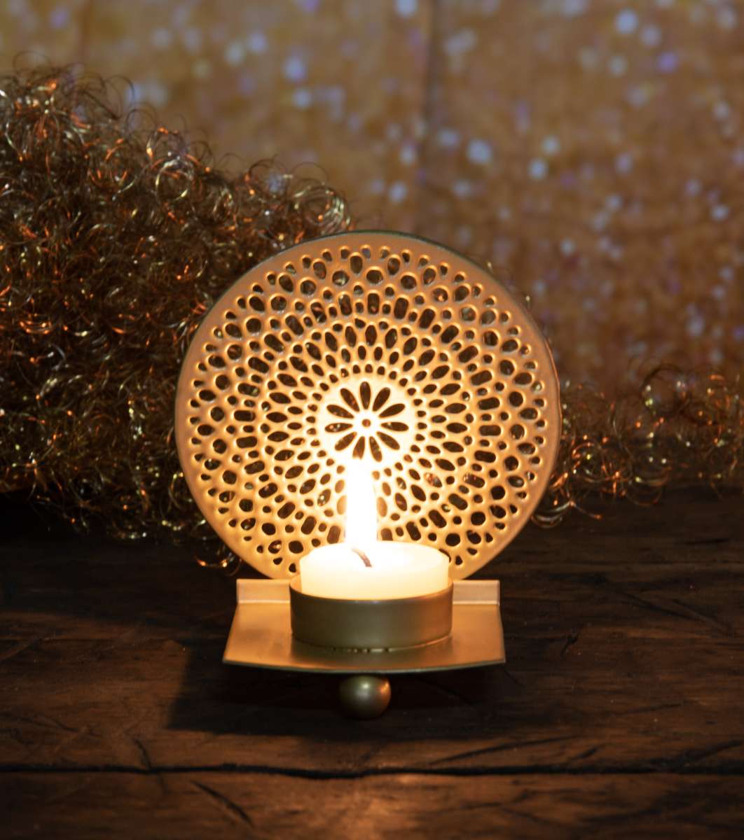 Ανατολίτικο Κηροπήγιο για Ρεσώ «Μαντάλα Αστέρι» Ύψος: 11,5 εκ - mykarma.gr