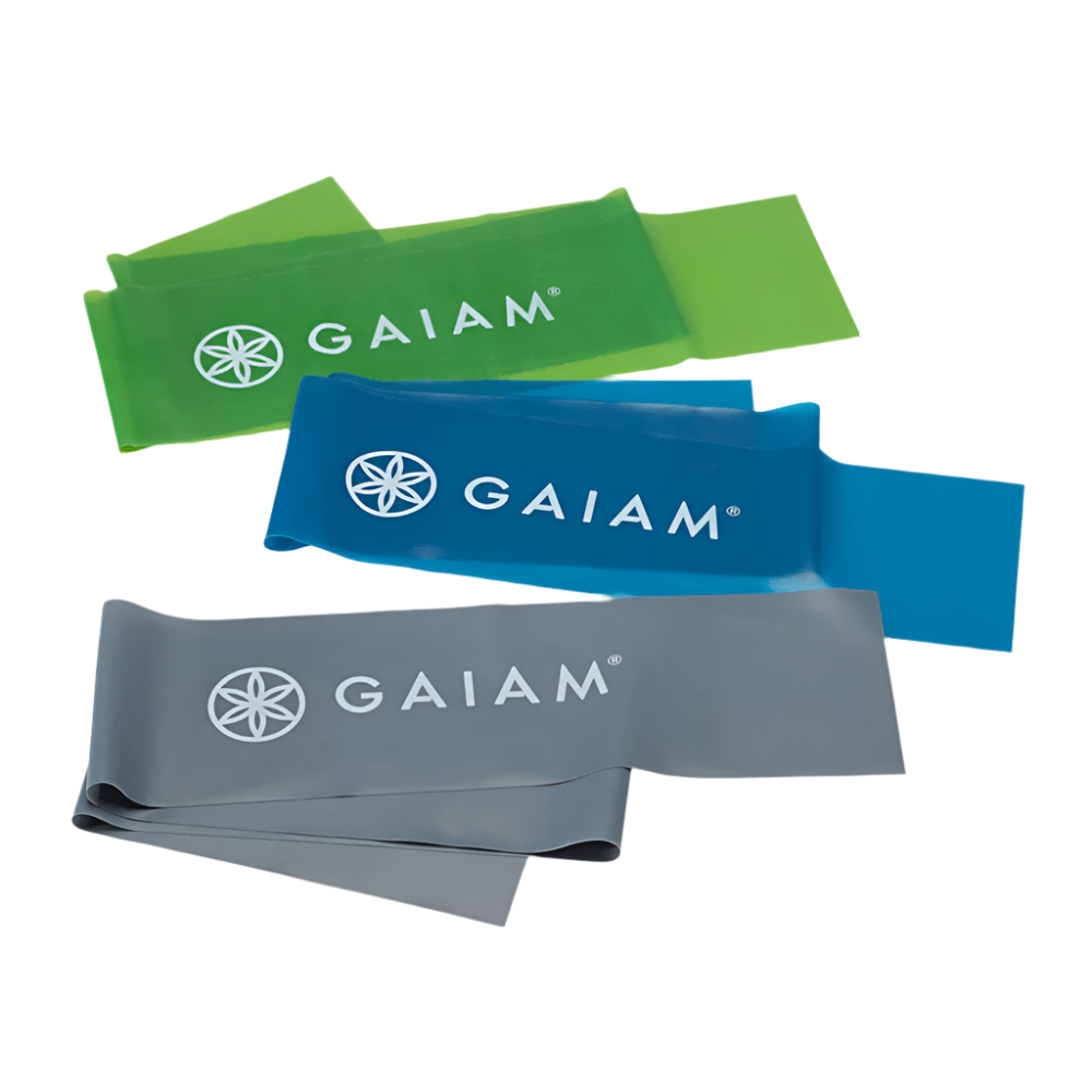 Gaiam Restore Strength And Flexibility Kit - Σετ από 3 λάστιχα αντίστασης (Light,Medium,Heavy) για Ενδυνάμωση & Ευελιξία Διαστάσεις: 152εκ - mykarma.gr