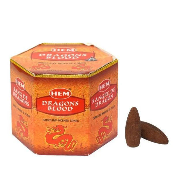 HEM backflow Κώνοι – Άρωμα Dragons Blood – 40 Κώνοι - mykarma.gr