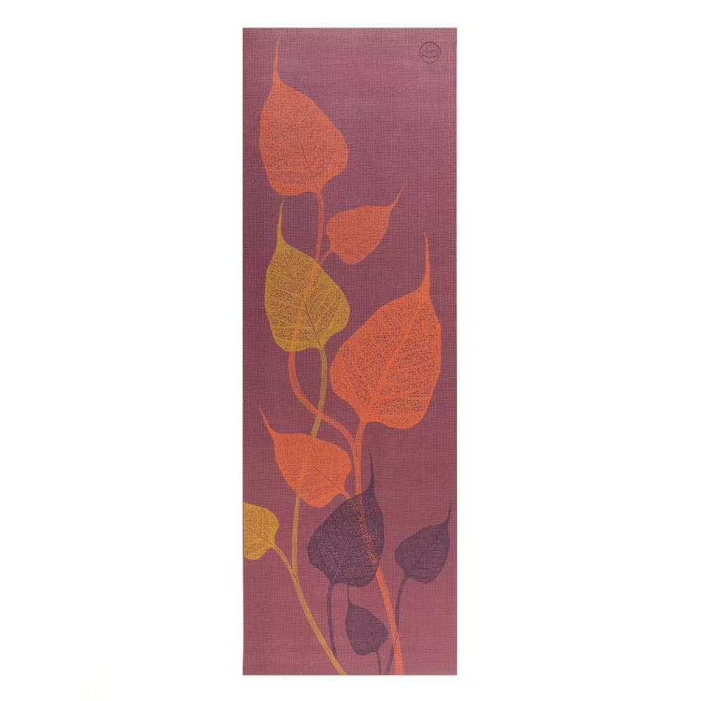 Bodhi Στρώμα γιόγκα Leela “Leaves” - red plum  183 x 60 cm, 4.5 mm  Βάρος: 1,4 kg - mykarma.gr