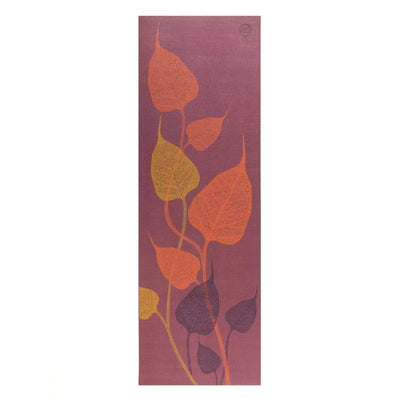 Bodhi Στρώμα γιόγκα Leela “Leaves” - red plum  183 x 60 cm, 4.5 mm  Βάρος: 1,4 kg - mykarma.gr