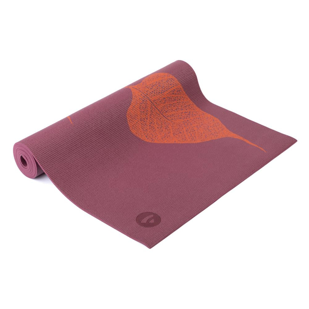 Bodhi Στρώμα γιόγκα Leela “Leaves” - red plum  183 x 60 cm, 4.5 mm  Βάρος: 1,4 kg - mykarma.gr