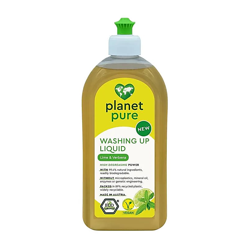 Bio Planet Pure- Οργανικό απορρυπαντικό πιάτων-Lime & Verbena-500ml - mykarma.gr