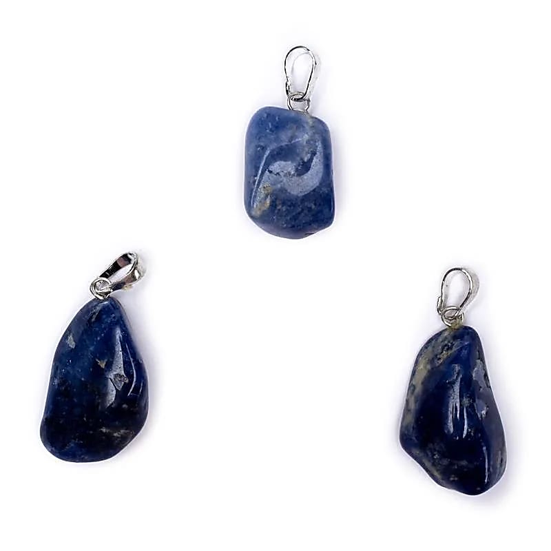 Κρεμαστό Μενταγιόν από Σοδαλίτη (Sodalite) Διαστάσεις: 2 εκ.(Η συσκευασία περιέχει 1 τεμάχιο) - mykarma.gr