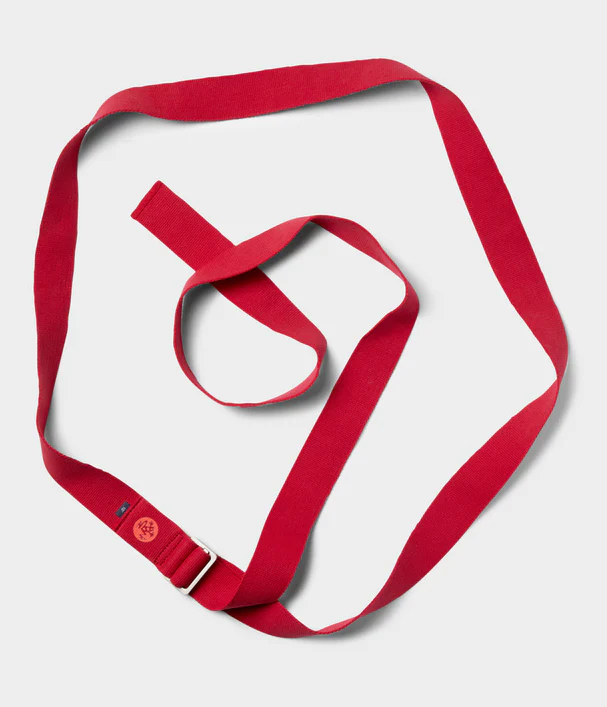 Manduka Ιμάντας - AligN Yoga Strap - Rose   244cm x 4,5cm - mykarma.gr