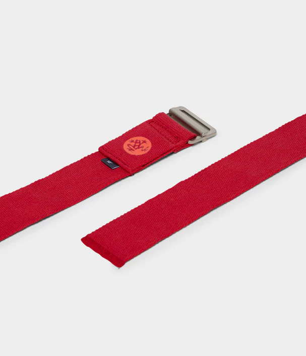 Manduka Ιμάντας - AligN Yoga Strap - Rose   244cm x 4,5cm - mykarma.gr