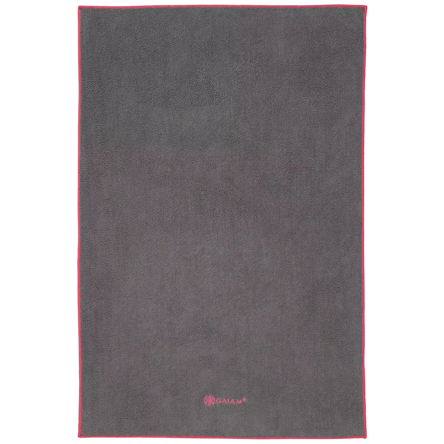Gaiam - Πετσέτα Χειρός - Hand Yoga Towel - Grey/Fuchsia Red Διαστάσεις: 51cm x 76cm Πάχος: 2,5 mm
