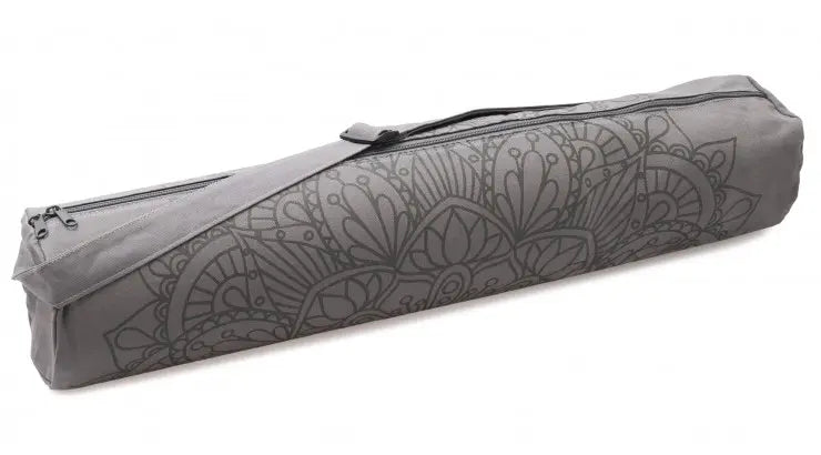 Yogistar- Τσάντα για στρώμα γιόγκα 'Basic' cotton - Lotus Mandala - graphit Διαστάσεις: 86 x 14 cm - mykarma.gr