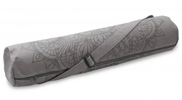 Yogistar- Τσάντα για στρώμα γιόγκα 'Basic' cotton - Lotus Mandala - graphit Διαστάσεις: 86 x 14 cm - mykarma.gr