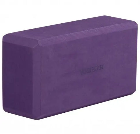 Yogistar - Yoga & Pilates block - 'Basic'(aubergine) Διαστάσεις 22cm x 11cm x 7 cm Βάρος: 175g