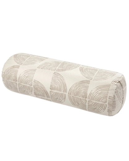 Lotuscrafts Στρογγυλό μαξιλάρι Bolster Restorative - Wood Grain - κάλυμμα απο οργανικό βαμβάκι Διαστάσεις: 64 × 24 εκ - mykarma.gr