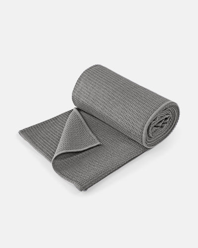 Lotuscrafts - Πετσέτα Στρώματος - Yoga Mat Towel - Anthracite Διαστάσεις: 183cm x 61cm - mykarma.gr