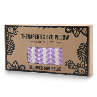 Eye Pillow Vegan - Mαξιλαράκι για τα Μάτια “Ύπνος & Χαλάρωση” με Λιναρόσπορο,άρωμα Λεβάντα & Γεράνι Διαστάσεις: 21 εκ x 11 εκ x 3 εκ - mykarma.gr