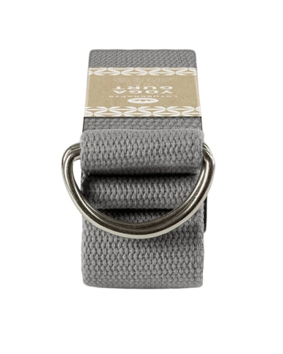 Lotuscrafts Ιμάντας γιόγκα D-Ring - anthracite - BIO βαμβάκι 250x3,8 εκ - mykarma.gr